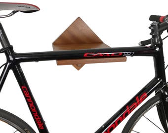 Bike Rack Bike Shelf - Hanger / *Large Burnside* / Wood Art Bicycle Rack / Modern Cute Minimalist Bike Storage Space Organizer
