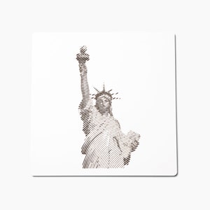 Statue of Liberty Wall Art - Abstract Wall Carving