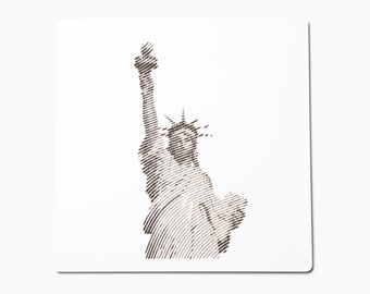 Statue of Liberty Wall Art - Abstract Wall Carving