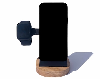 Oaky Phone + Watch Stand - Weighted Base For One Hand Operation