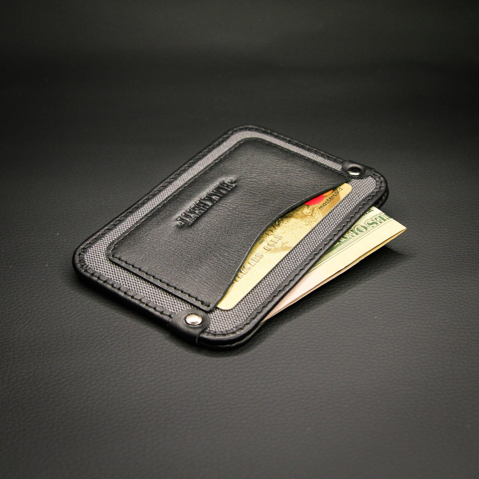 Slim leather Credit card holder wallet Etsy