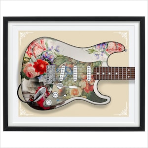 Telecaster Japanese the Great Wave Guitar, Pop Art, Musician