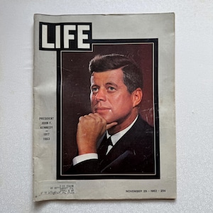 Vintage LIFE Magazine - John F Kennedy - November 29, 1963 - JFK&#39;s Assassination