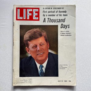 Vintage LIFE Magazine - John F Kennedy - July 16, 1965 - A Thousand Days Part 1