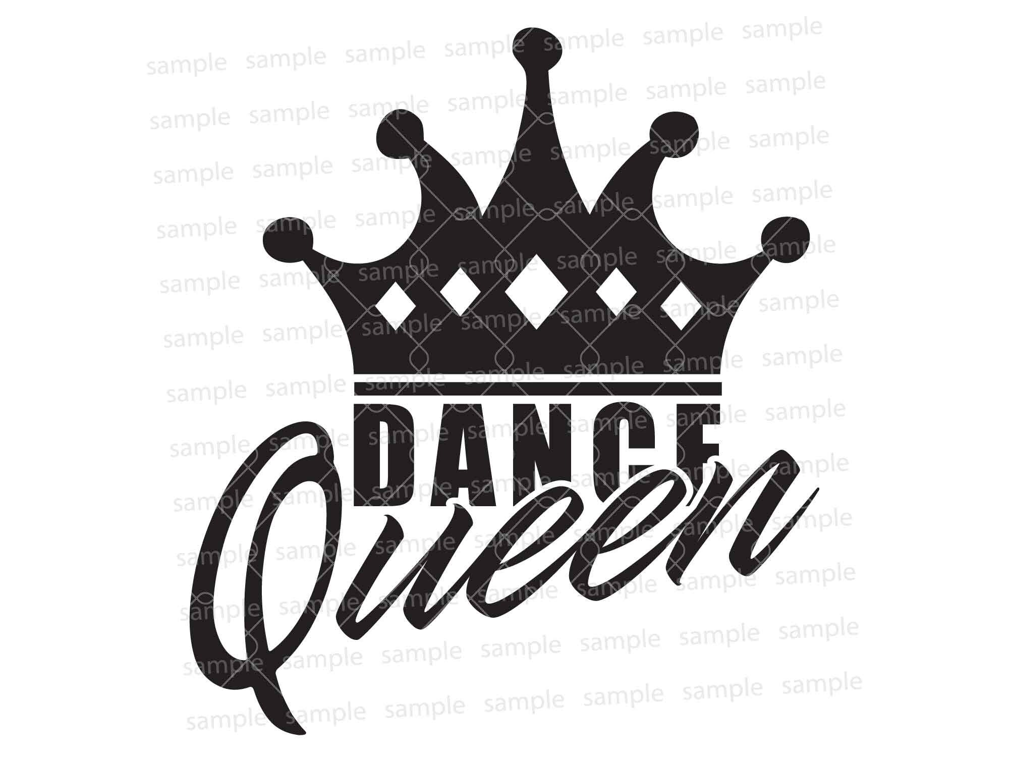 Dance Queen Svg Epspngdxfjpg Zip File Digital Etsy