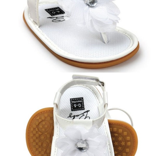 Baby Doe Rose Ribbons Sandals