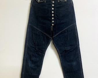 Kapital högmidjade jeans med knappgylf 68x69 cm