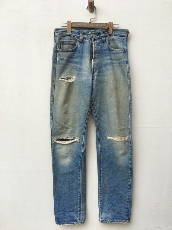 Levis Usa Redline Ripped Customade Distressed Rebu