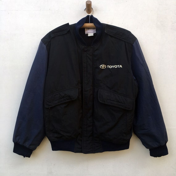 Vtg Toyota Tecno Bomber Jacket Automotive Racing