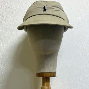 Women\'s Vintage Polo Ralph Lauren Shield Wide Brim Beige Golf Visor 90s Lauren Ralph Lauren Visor Hats for Women for sale | eBay main image 2