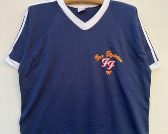 1990's FOO FIGHTERS Vintage Rare Concert 1997 Tour Grunge Rock Tee