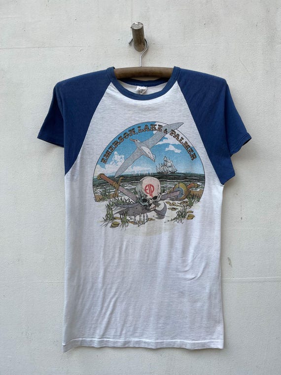 Vintage Emerson Lake Palmer 70s Raglan Elp