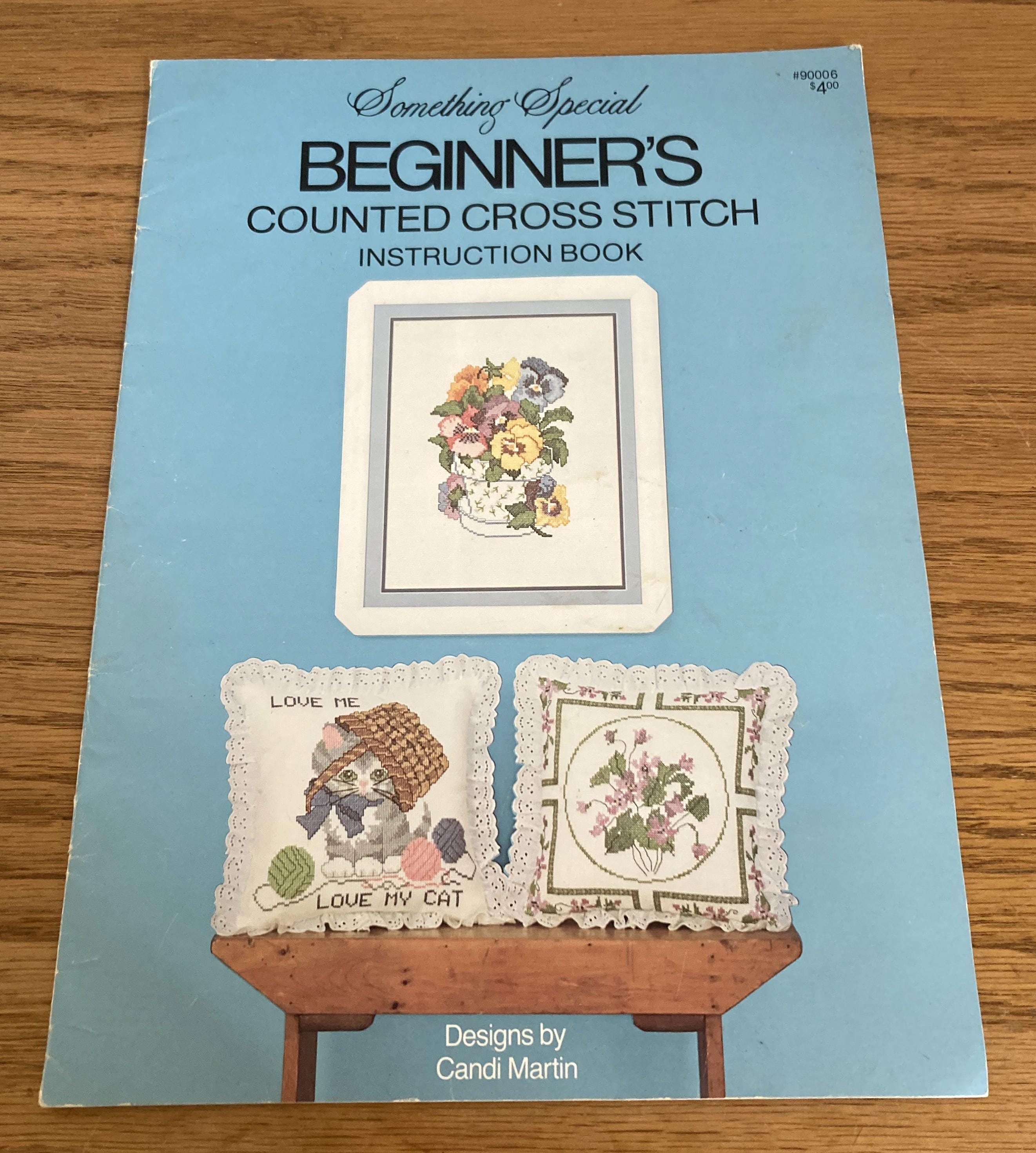 CANDAMAR DESIGNS Beginner's Counted Cross Stitch Instruction Book Designs #90006