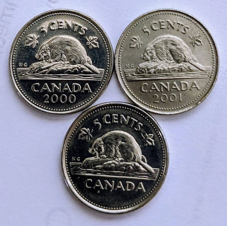 2001-3 P BU PL Canada 5 Cents Beaver Nickel Stunning Proof-Like Mirror Finish