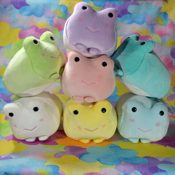 kawaii frog plush
