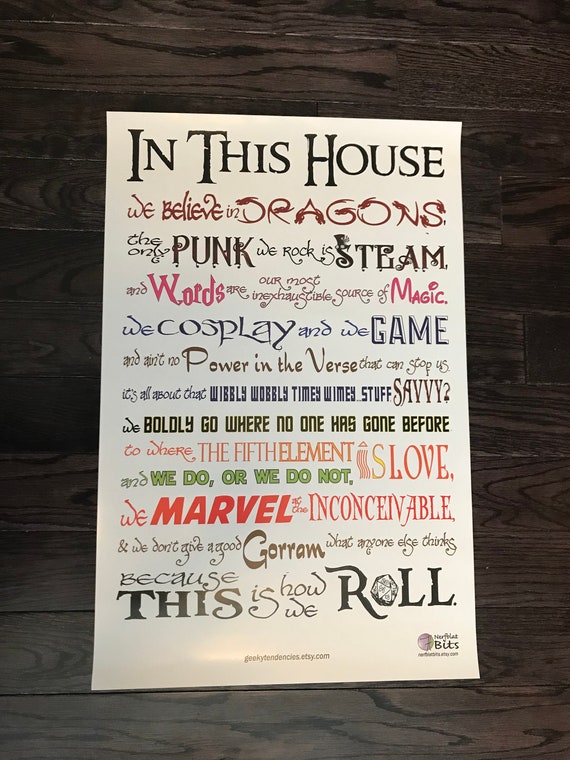 24x 36 In This House The Only Punk We Rock Is Etsy 24x 36 In This House The Only Punk We Rock Is Etsy