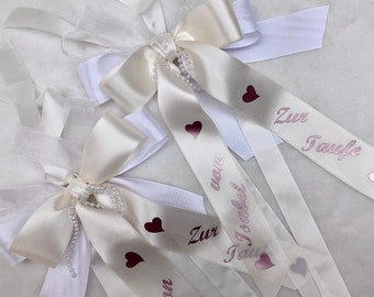 Personalized ribbon wedding marriage ceremony, ribbon personalized christening naming, ribbon printed school bag gift