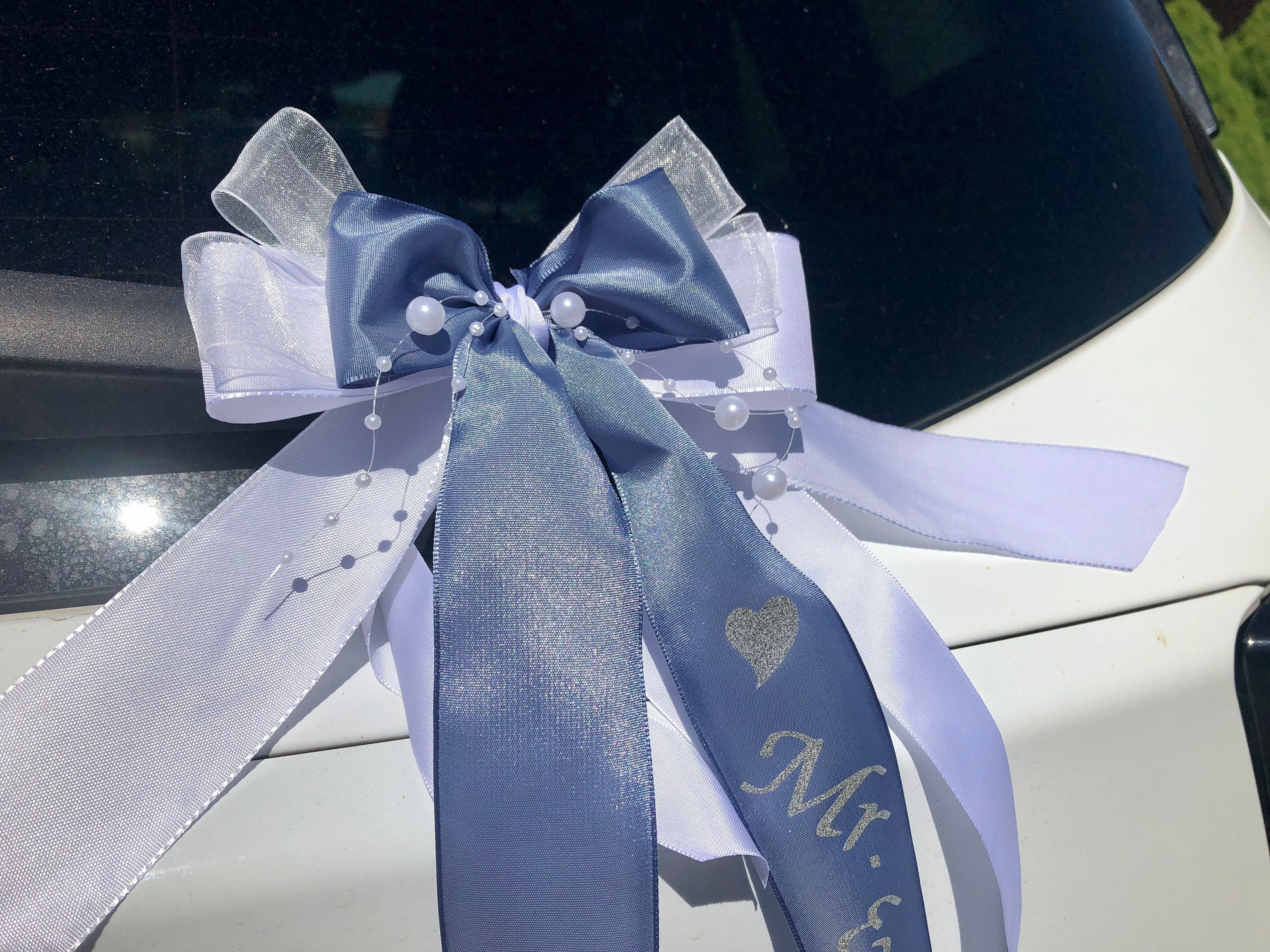 Schleife XXL ~ Auto Geschenk Autoschleife Hochzeit in Hessen - Schauenburg