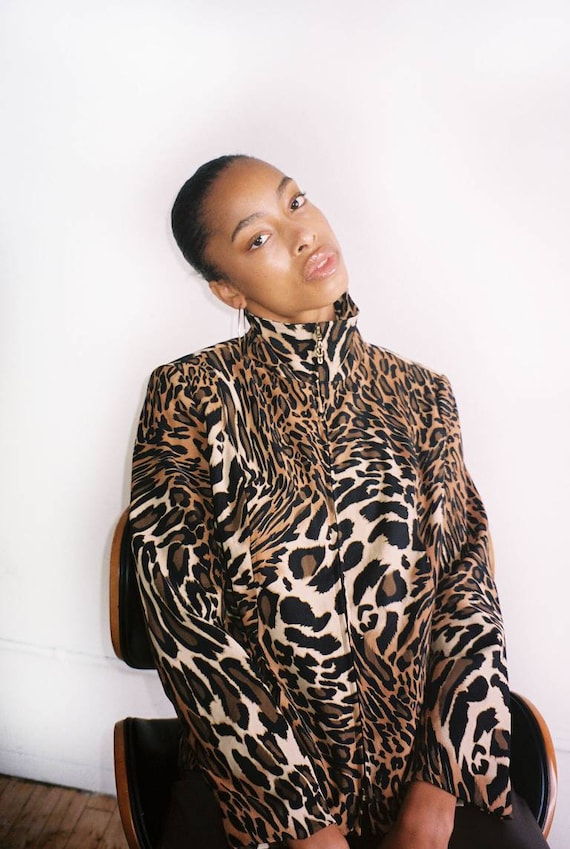 Vintage Leopard Print Jacket