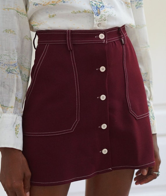 Vintage Button Up Skirt