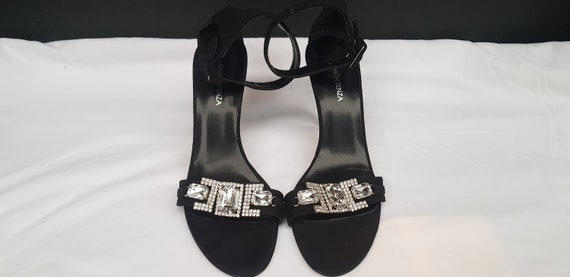 Ramon Tenza Black Diamante Sandals
