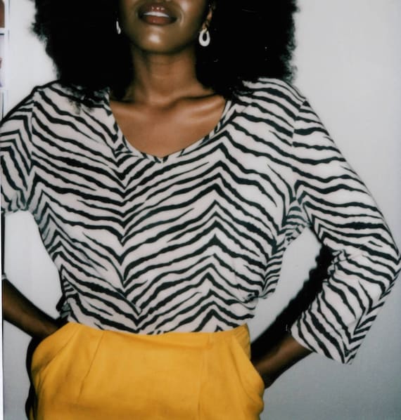 Zebra Print Top