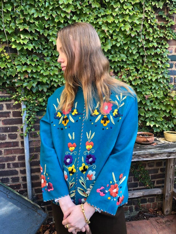 Vintage Wool Embroidered Jacket