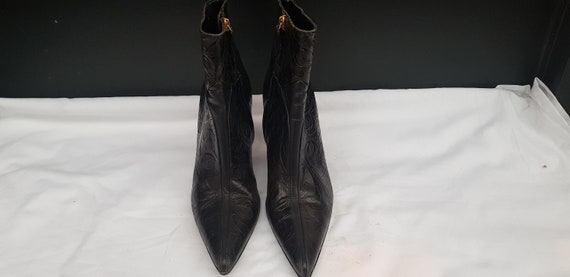 Escada Black Booties