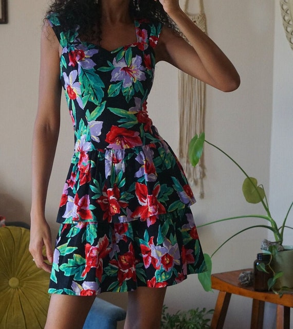 Vintage 80's Floral Dress
