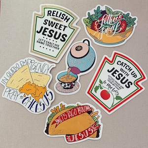 Jesus Food Puns Collection (6 pack)