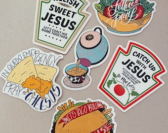 Jesus Food Puns-collectie (6-pack)