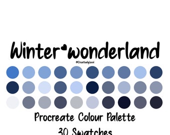 Procreate Color Palette, Procreate Swatches, Procreate Art, iPad Illustration