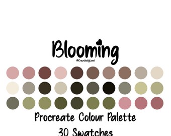Procreate Color Palette, Procreate Swatches, Procreate Art, iPad Illustration