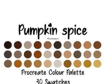Procreate Color Palette, Procreate Swatches, Procreate Art, iPad Illustration