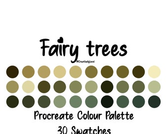 Procreate Color Palette, Procreate Swatches, Procreate Art, iPad Illustration