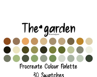 Procreate Color Palette, Procreate Swatches, Procreate Art, iPad Illustration