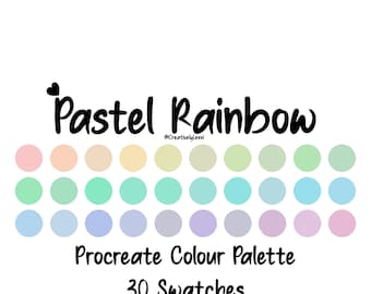 Procreate Color Palette, Procreate Swatches, Procreate Art, iPad Illustration