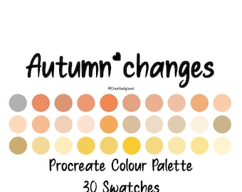 Procreate Color Palette, Procreate Swatches, Procreate Art, iPad Illustration