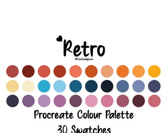 Procreate Color Palette, Procreate Swatches, Procreate Art, iPad Illustration
