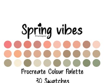 Procreate Color Palette, Procreate Swatches, Procreate Art, iPad Illustration