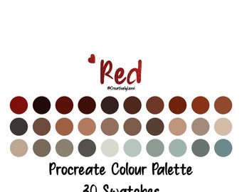 Procreate Color Palette, Procreate Swatches, Procreate Art, iPad Illustration Taylor Swift inspired