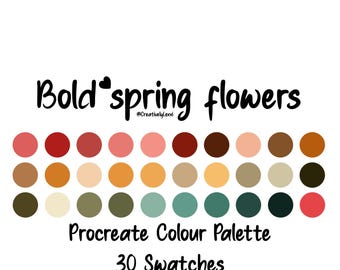 Procreate Color Palette, Procreate Swatches, Procreate Art, iPad Illustration