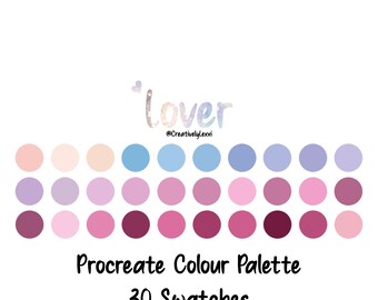 Procreate Color Palette, Procreate Swatches, Procreate Art, iPad Illustration Taylor Swift inspired