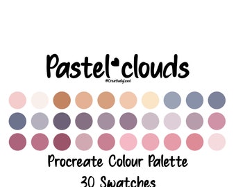 Procreate Color Palette, Procreate Swatches, Procreate Art, iPad Illustration