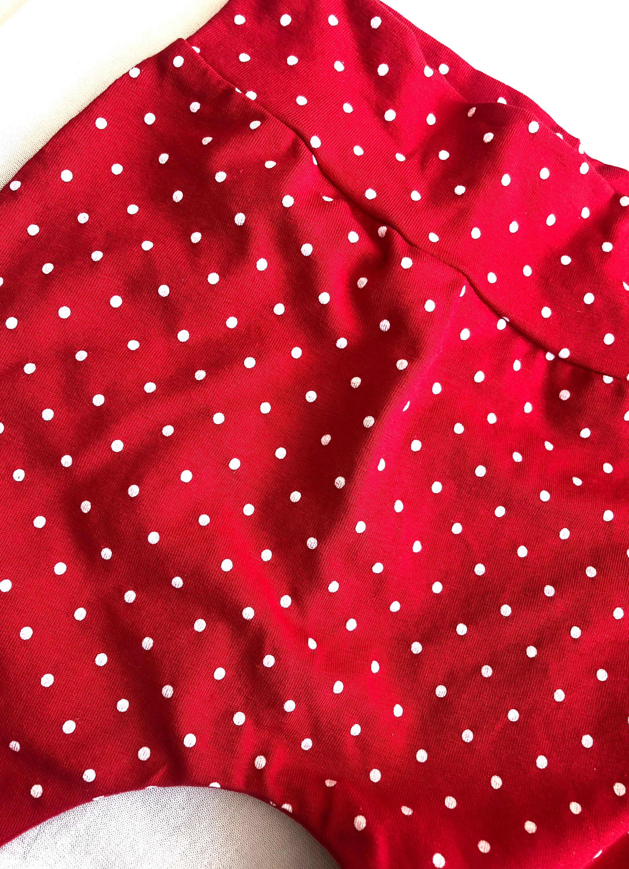 Red Polka Dot Leggings | Etsy Singapore