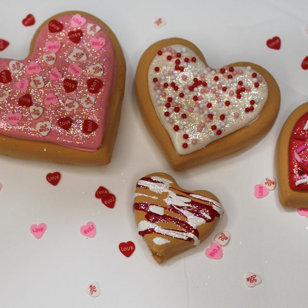 Valentines Fake Bake, Fake sugar Cookies, Valentine Tier Tray Decor, Coffee Bar Decor, Food Prop,