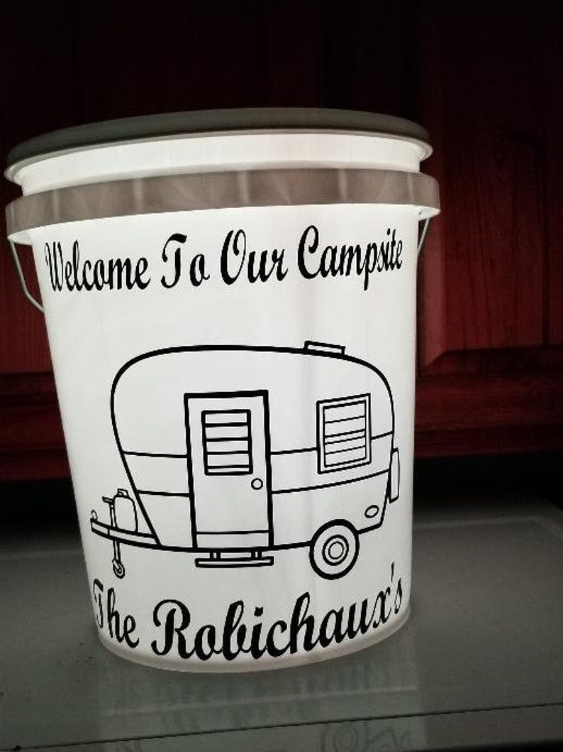 LED Light up Buckets, Personalized LED Bucket, Camping LED Bucket