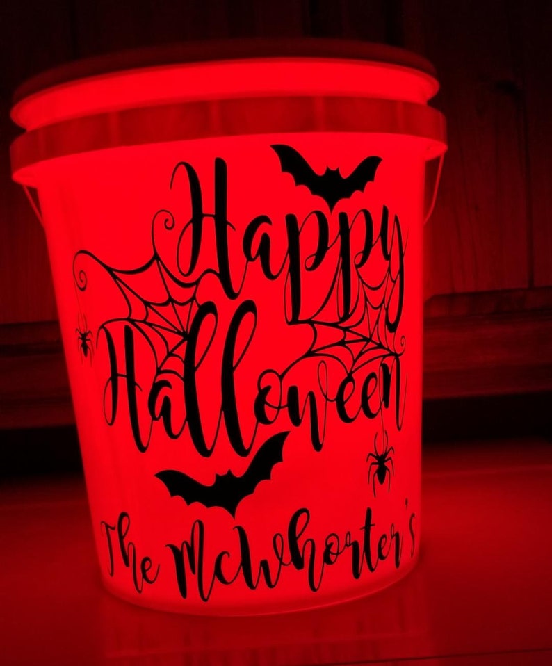 Halloween LED Buckets Camping Bucket Holiday Bucket. Outdoor Etsy Halloween LED Buckets Camping Bucket Holiday Bucket. Outdoor Etsy