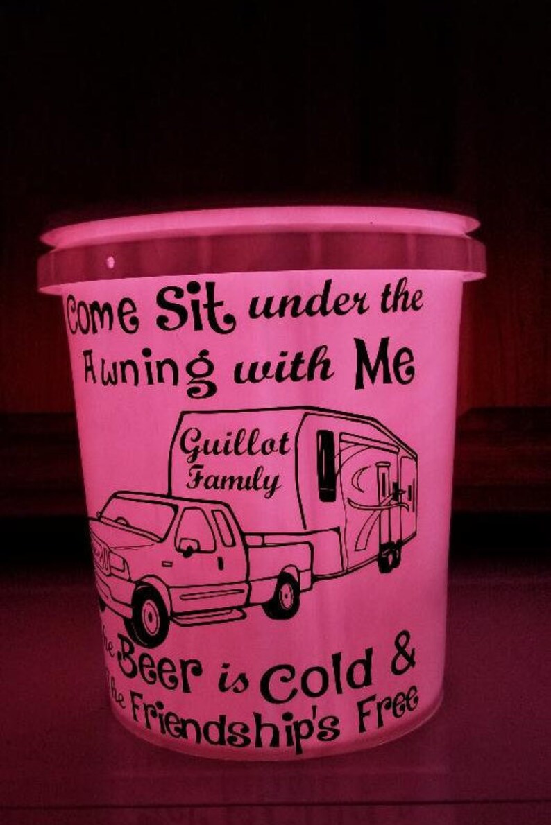 LED Light up Buckets Personalized LED Bucket Camping LED Etsy