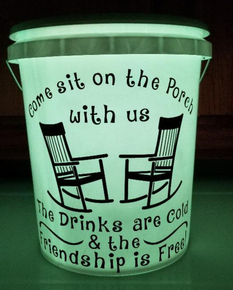 LED Light up Buckets Personalized LED Bucket Camping LED Etsy